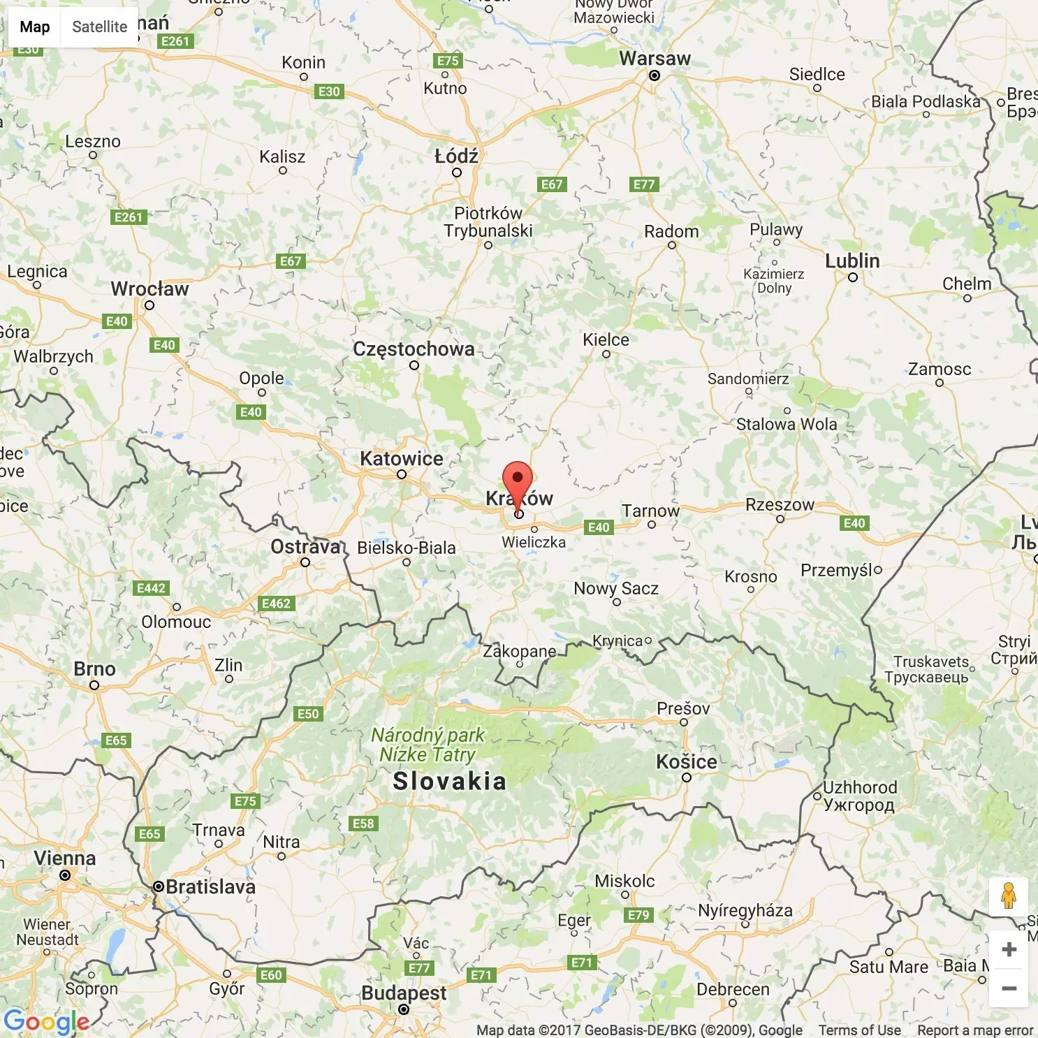 Screenshot from Google Maps to Airbnb Map