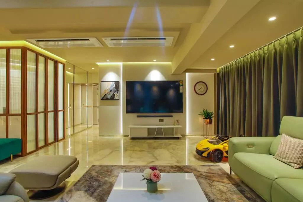 hvac content marketing: living room ceiling aircon units